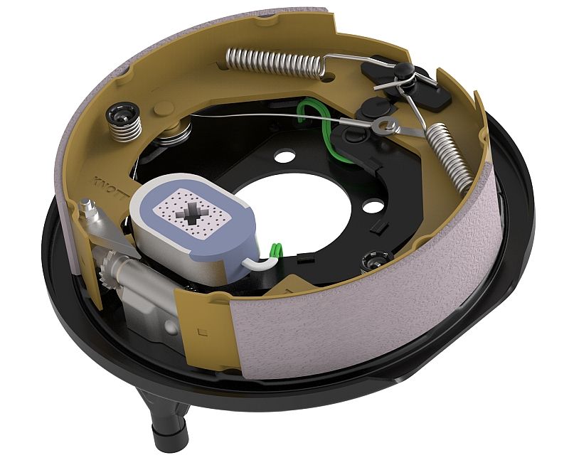 Electric Drum Brake 10 Right With Automatic Adjustment And Parking Brake